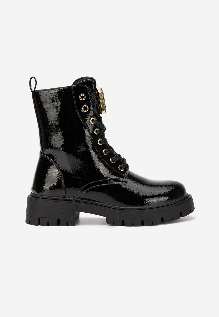 Tatiania fekete női bakancs