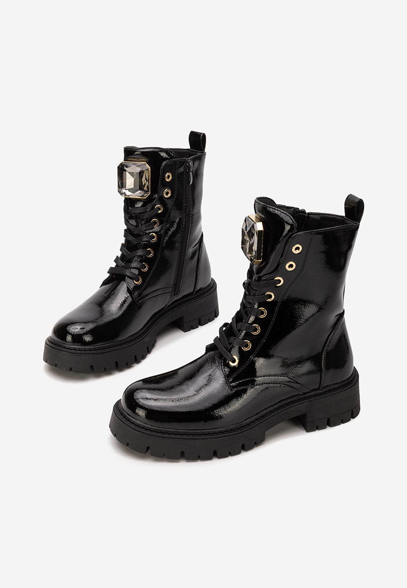 Tatiania fekete női bakancs