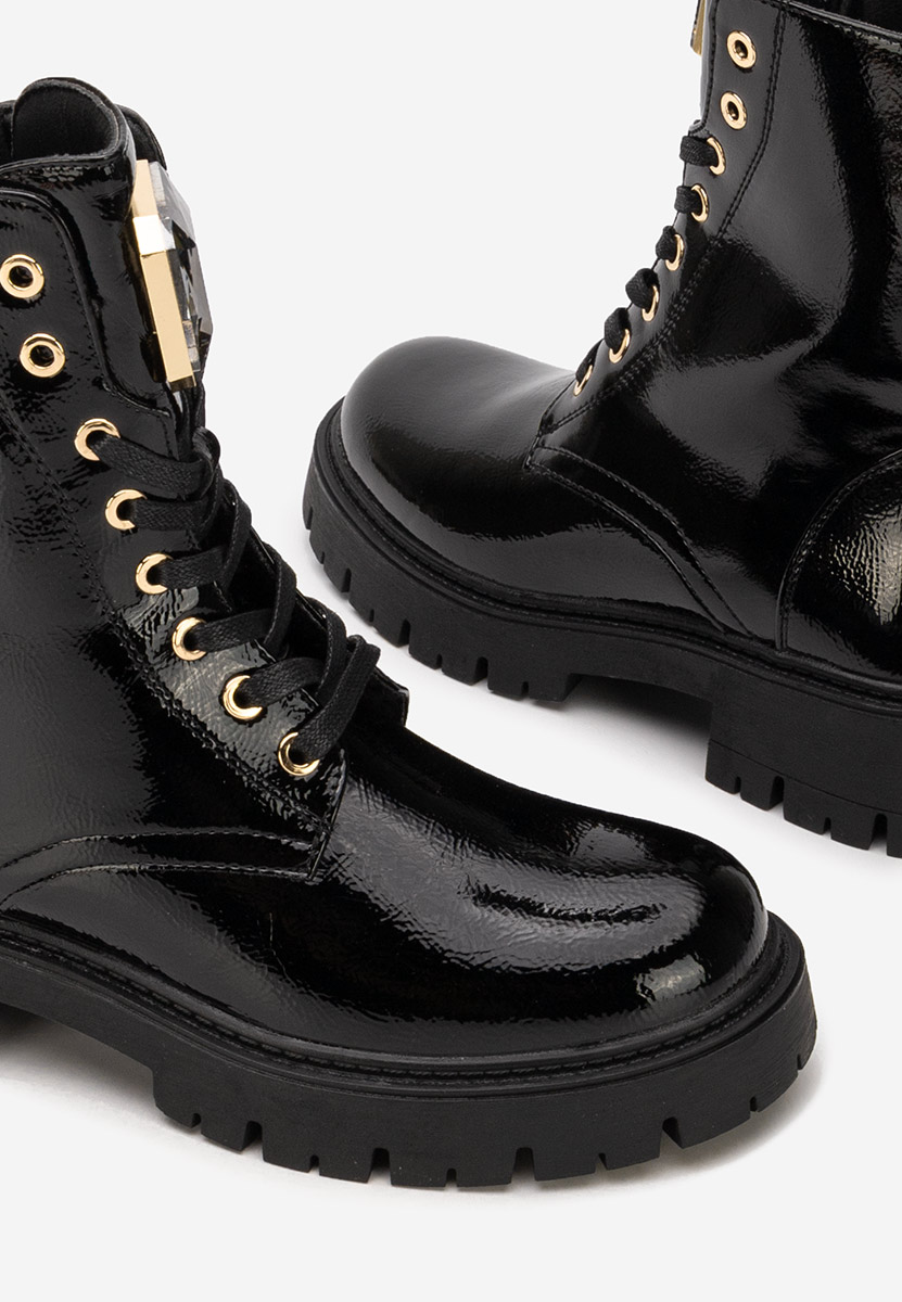 Tatiania fekete női bakancs