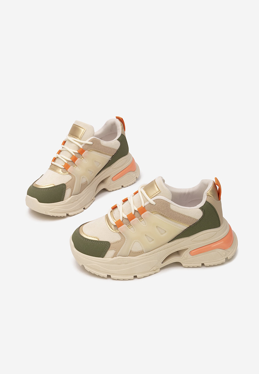 Alverisa zöld platform sneaker cipő 