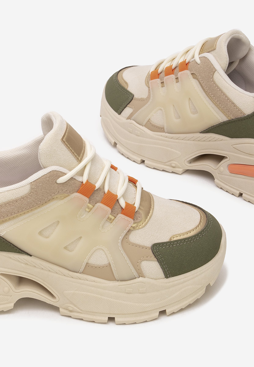 Alverisa zöld platform sneaker cipő 