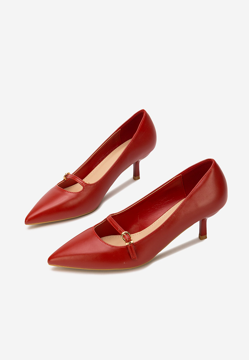 Rilora piros tűsarkú cipő 