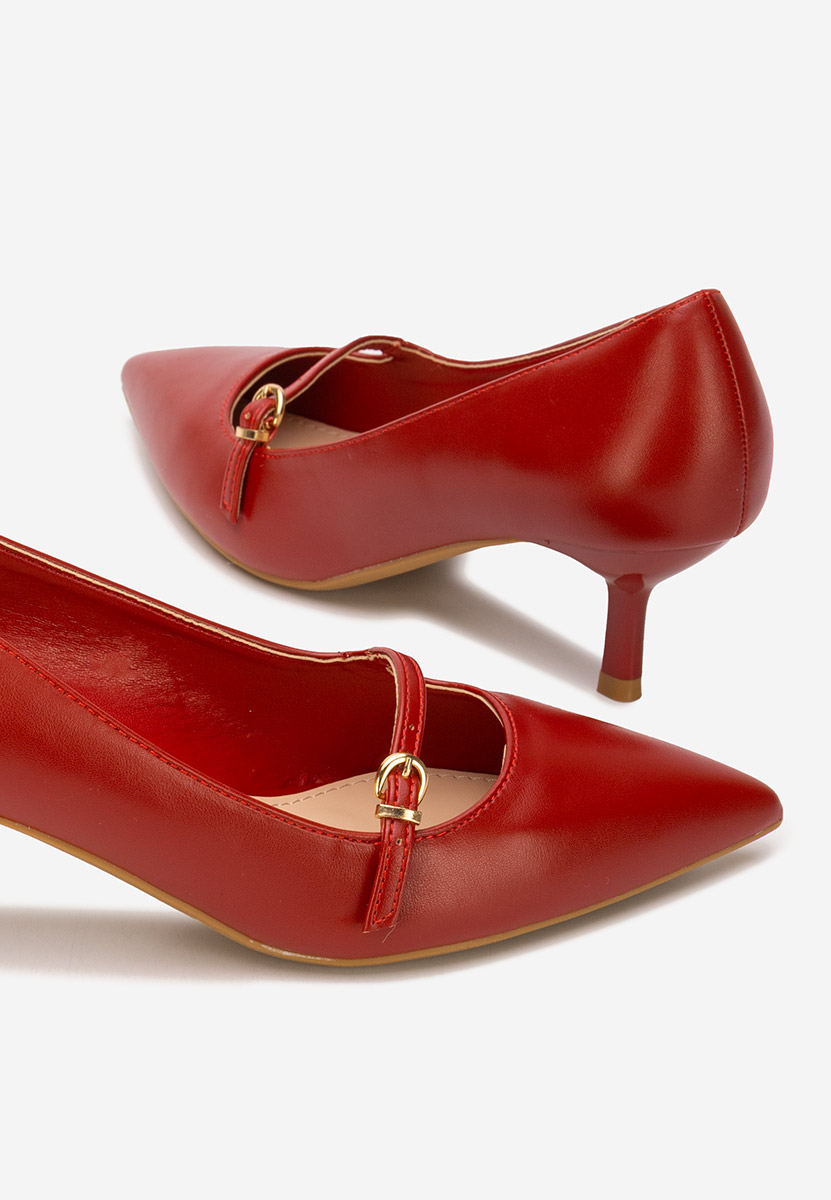 Rilora piros tűsarkú cipő 