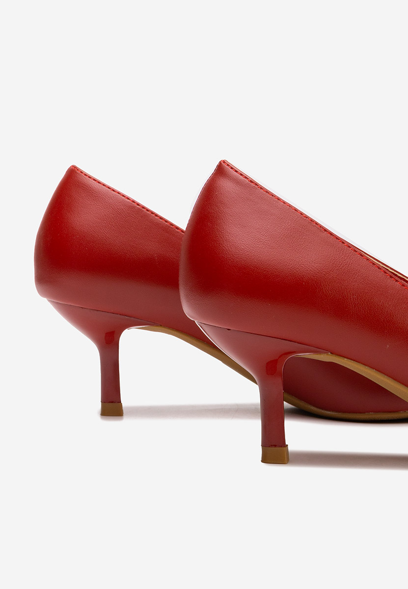 Rilora piros tűsarkú cipő 