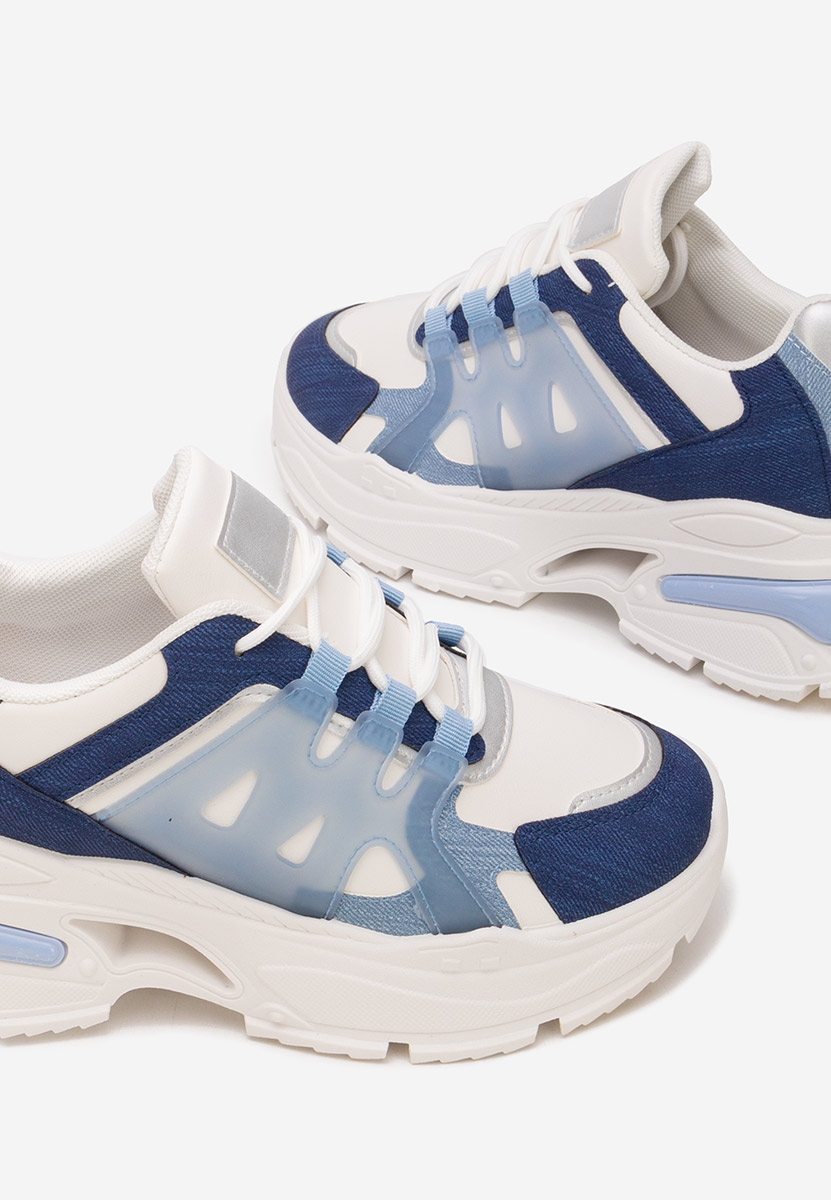 Alverisa kék platform sneaker cipő 