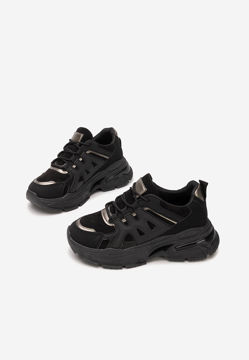 Alverisa fekete platform sneaker cipő 