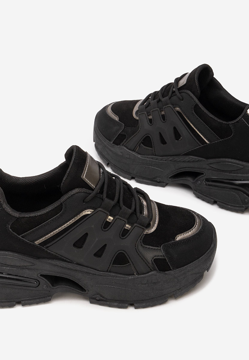 Alverisa fekete platform sneaker cipő 