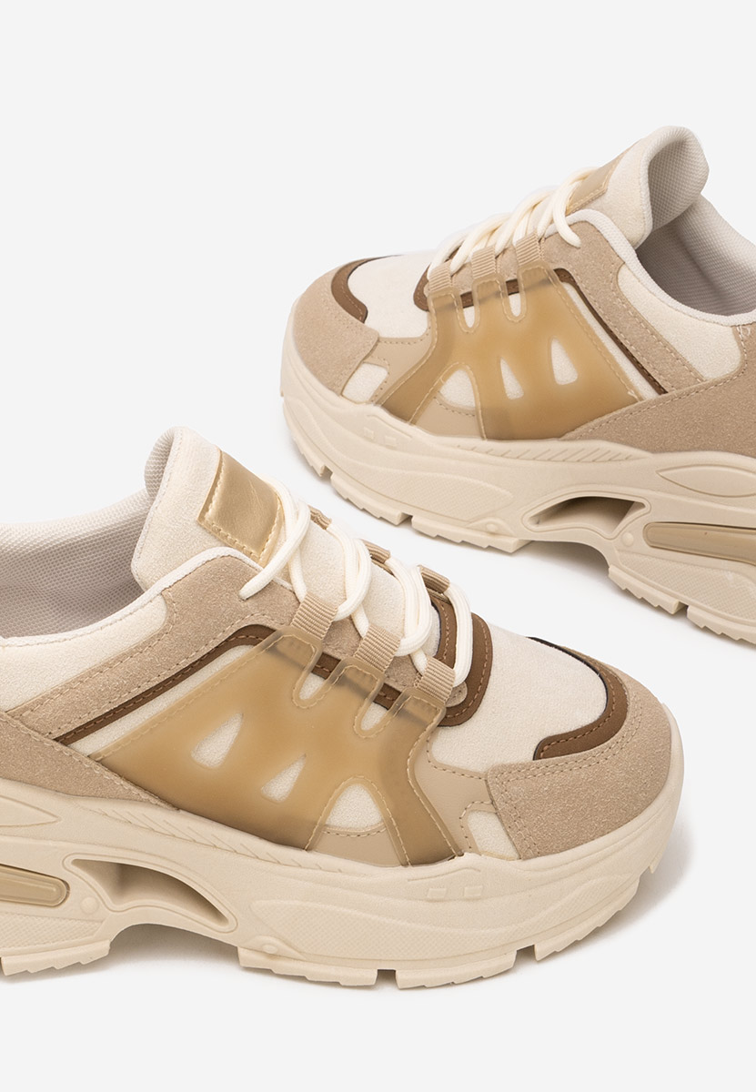 Alverisa khaki platform sneaker cipő 