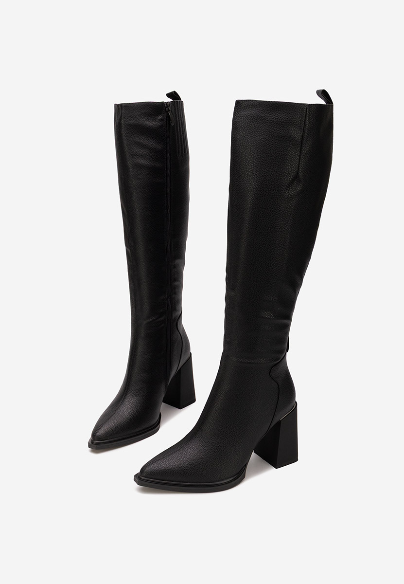 Ricardia v2 fekete magassarkú csizma