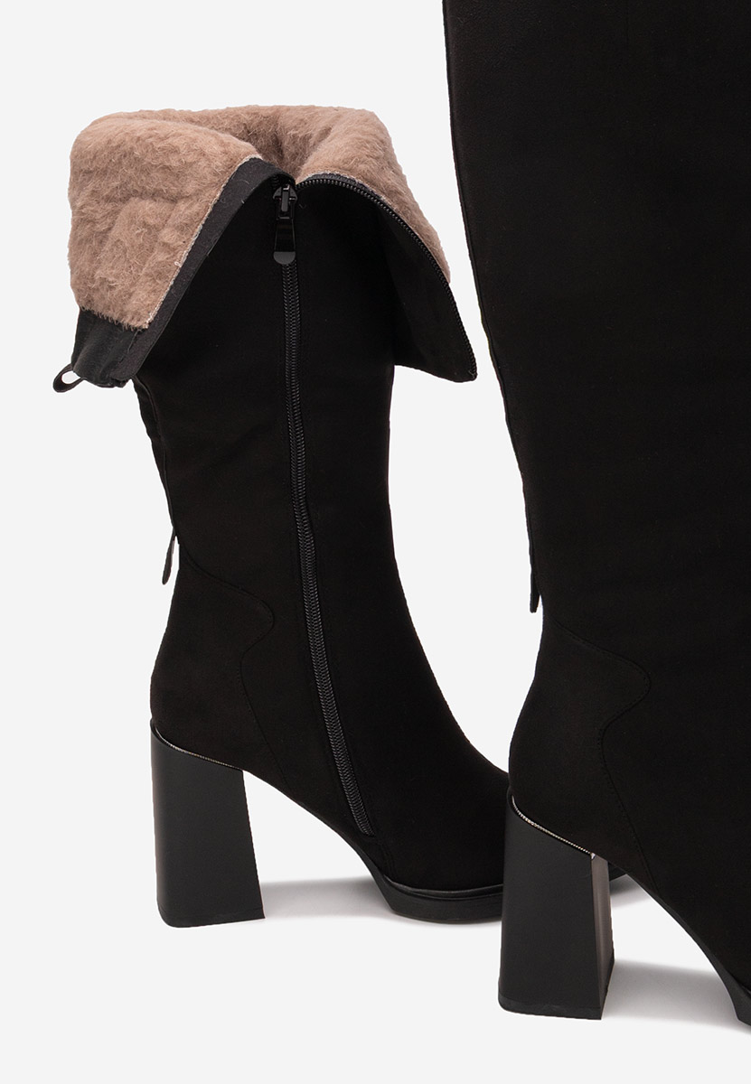 Ricardia v3 fekete magassarkú csizma