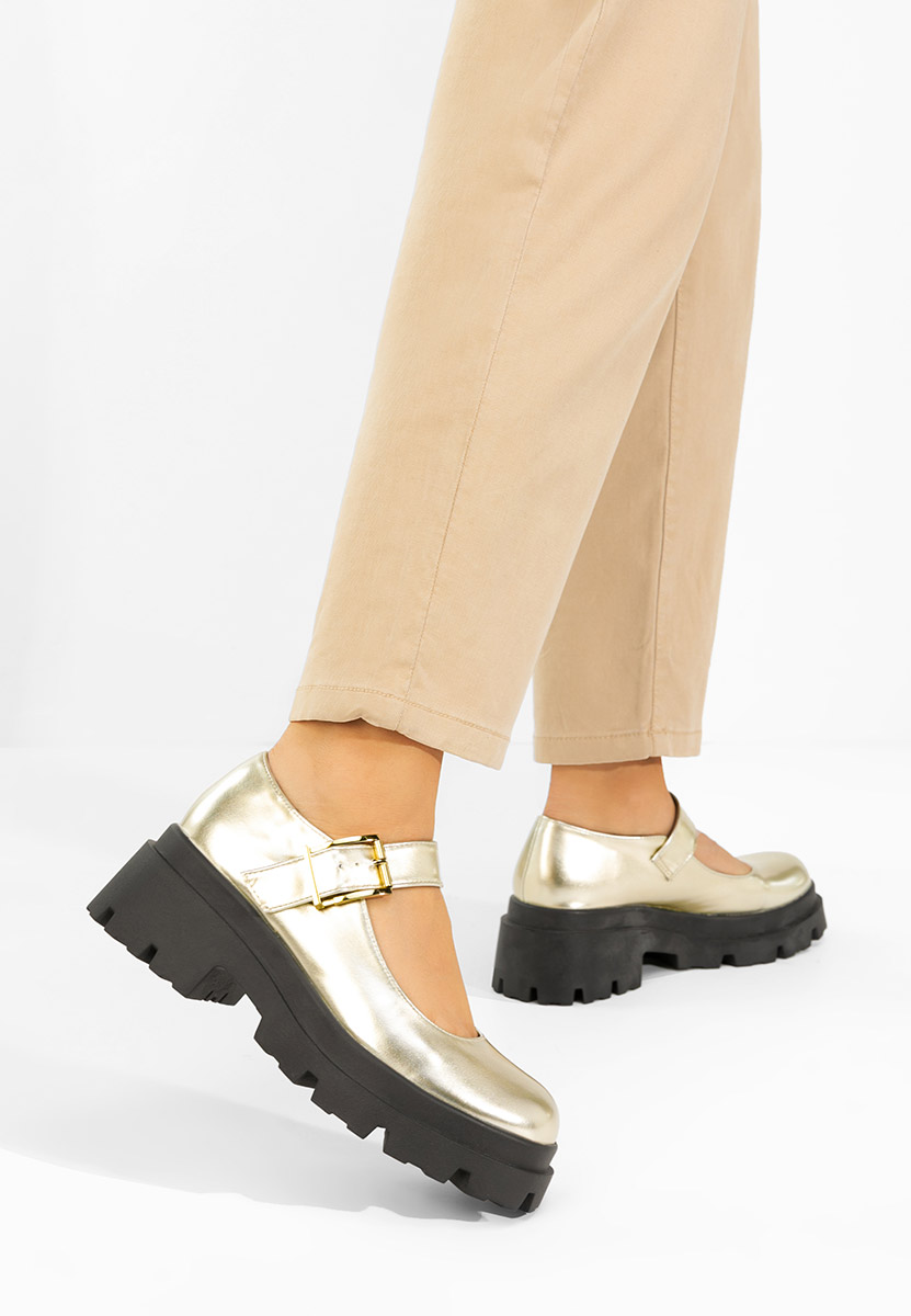 Masovia aranyszínü telitalpú platform cipő