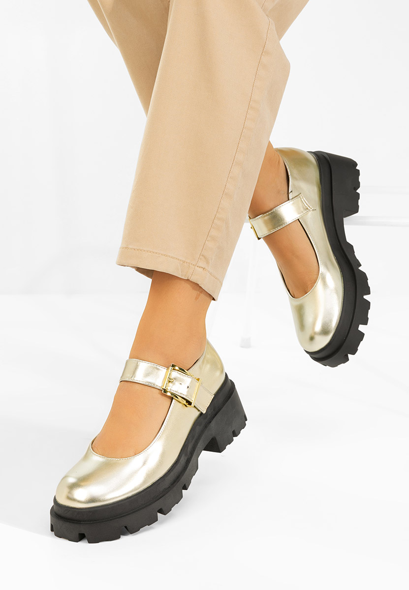 Masovia aranyszínü telitalpú platform cipő