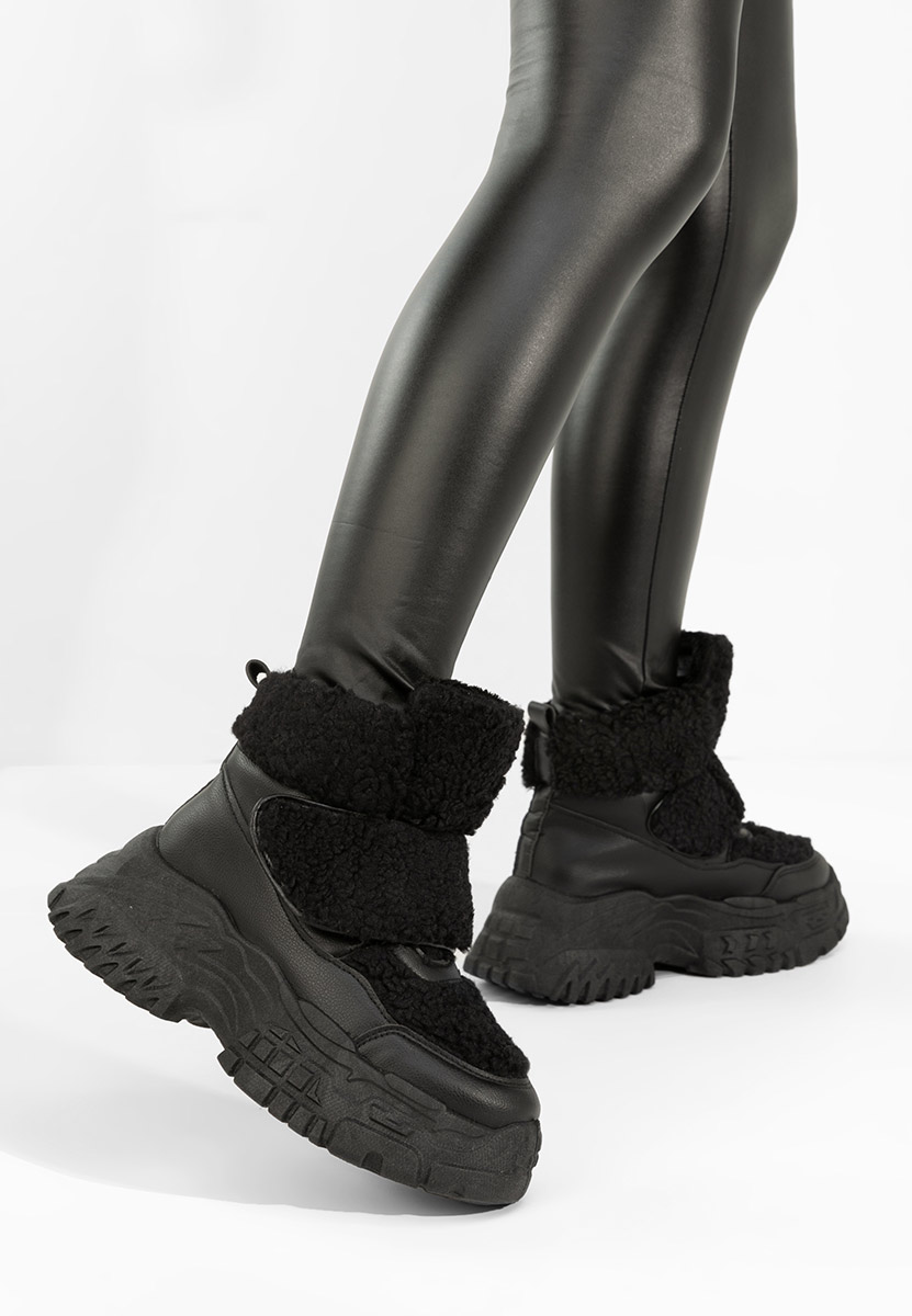 Comino fekete női téli tornacipők