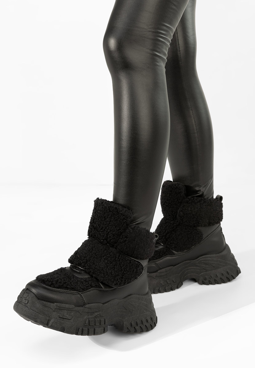 Comino fekete női téli tornacipők