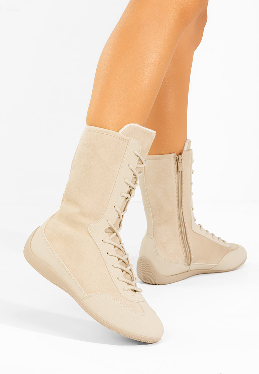 Stelia bézs magasszárú teniszcipő