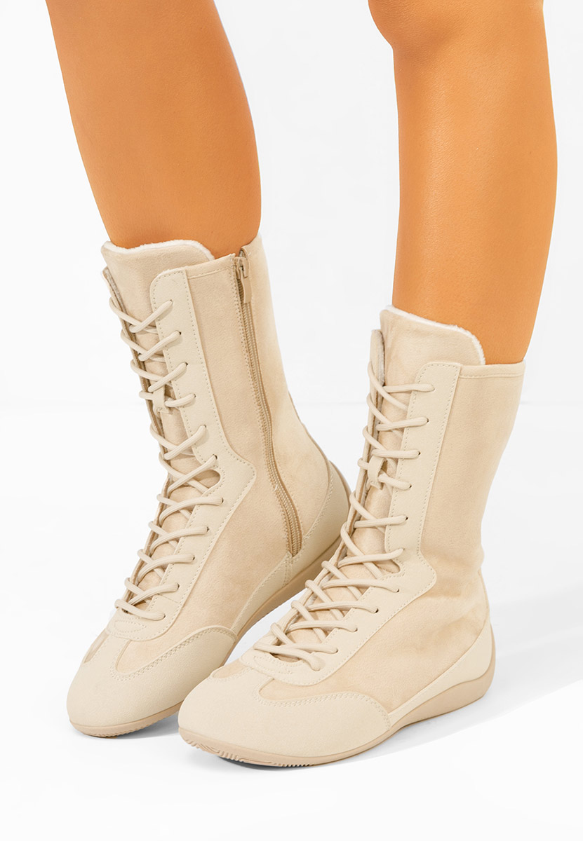 Stelia bézs magasszárú teniszcipő