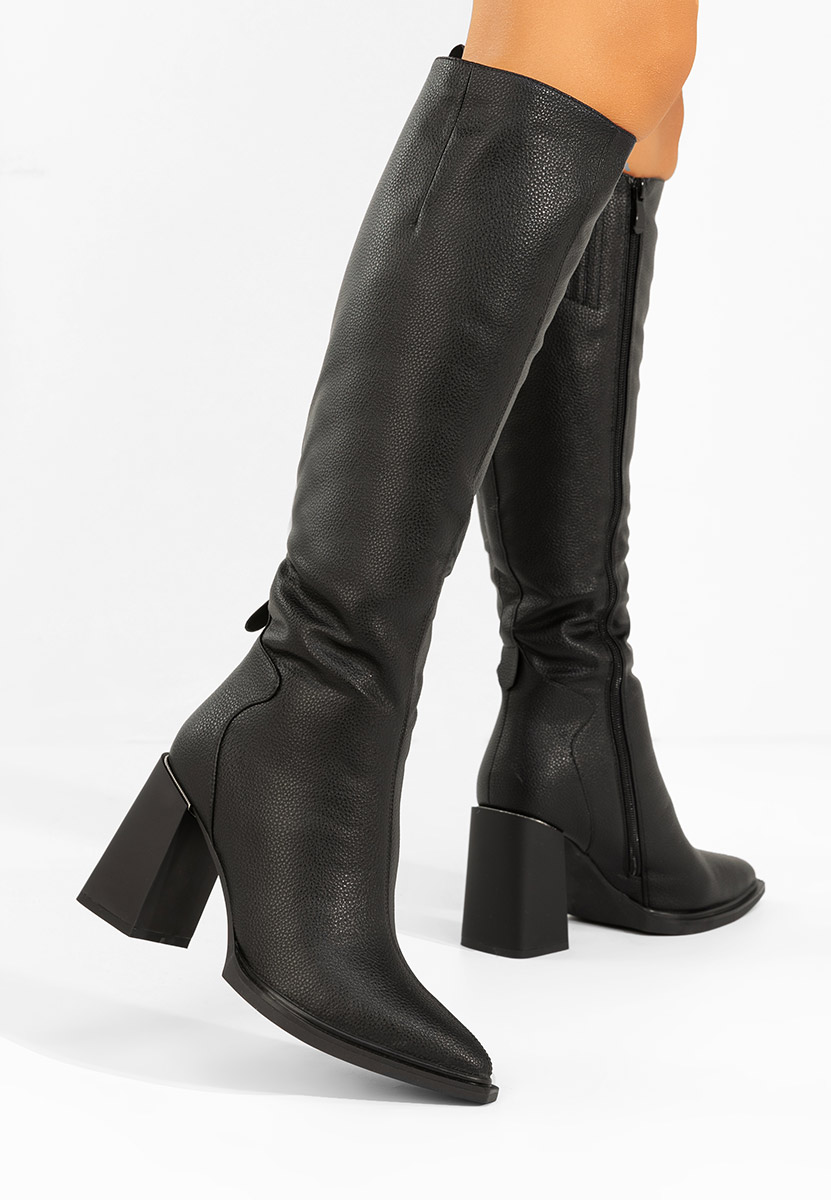 Ricardia v2 fekete magassarkú csizma