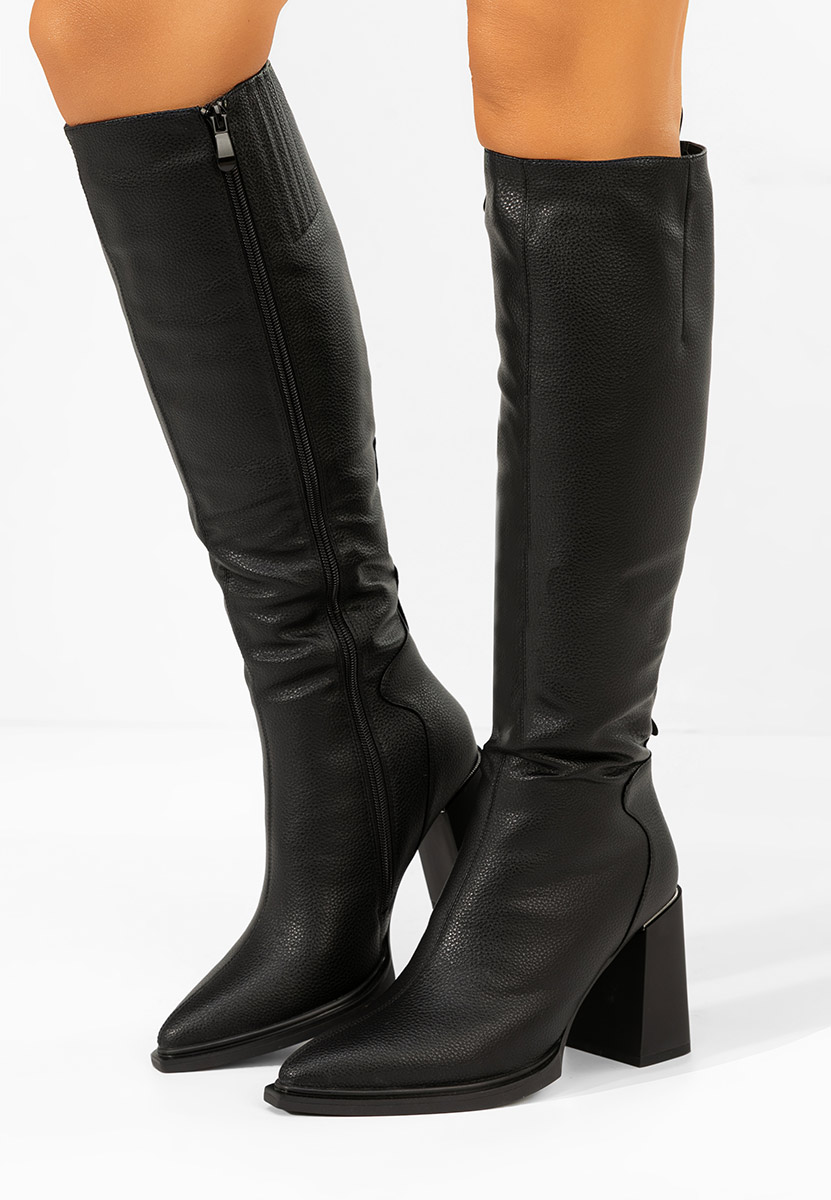 Ricardia v2 fekete magassarkú csizma