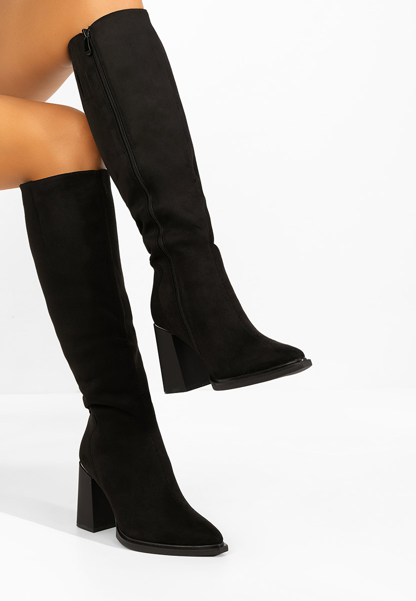 Ricardia v3 fekete magassarkú csizma