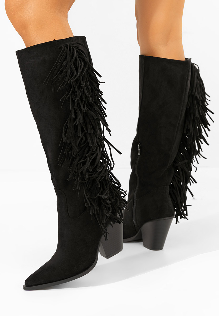 Brania fekete magassarkú csizma