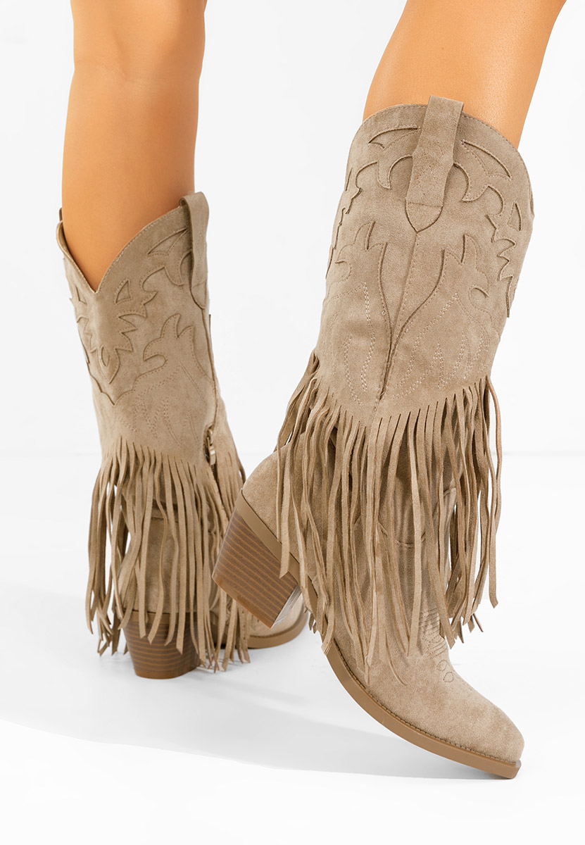 Jalira khaki cowboy csizma