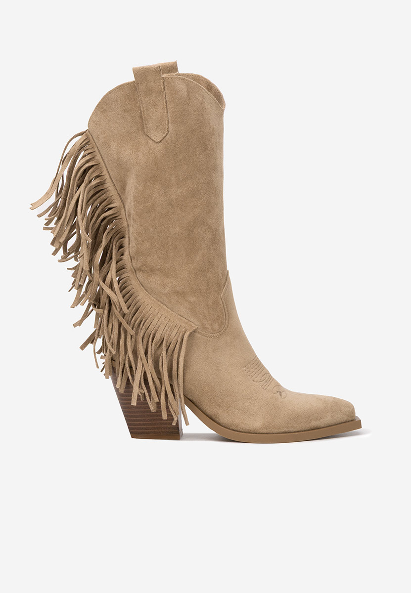 Givora khaki cowboy csizma női 