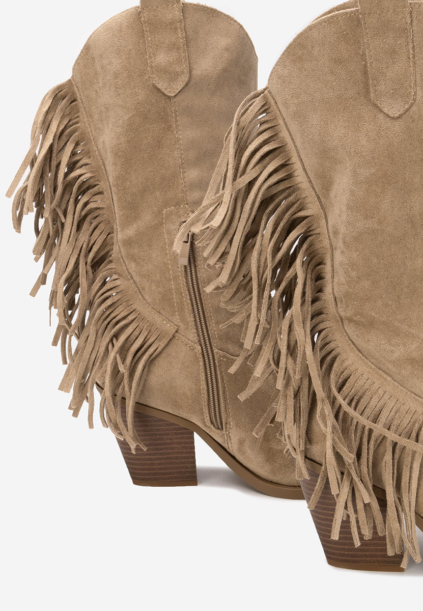 Givora khaki cowboy csizma női 