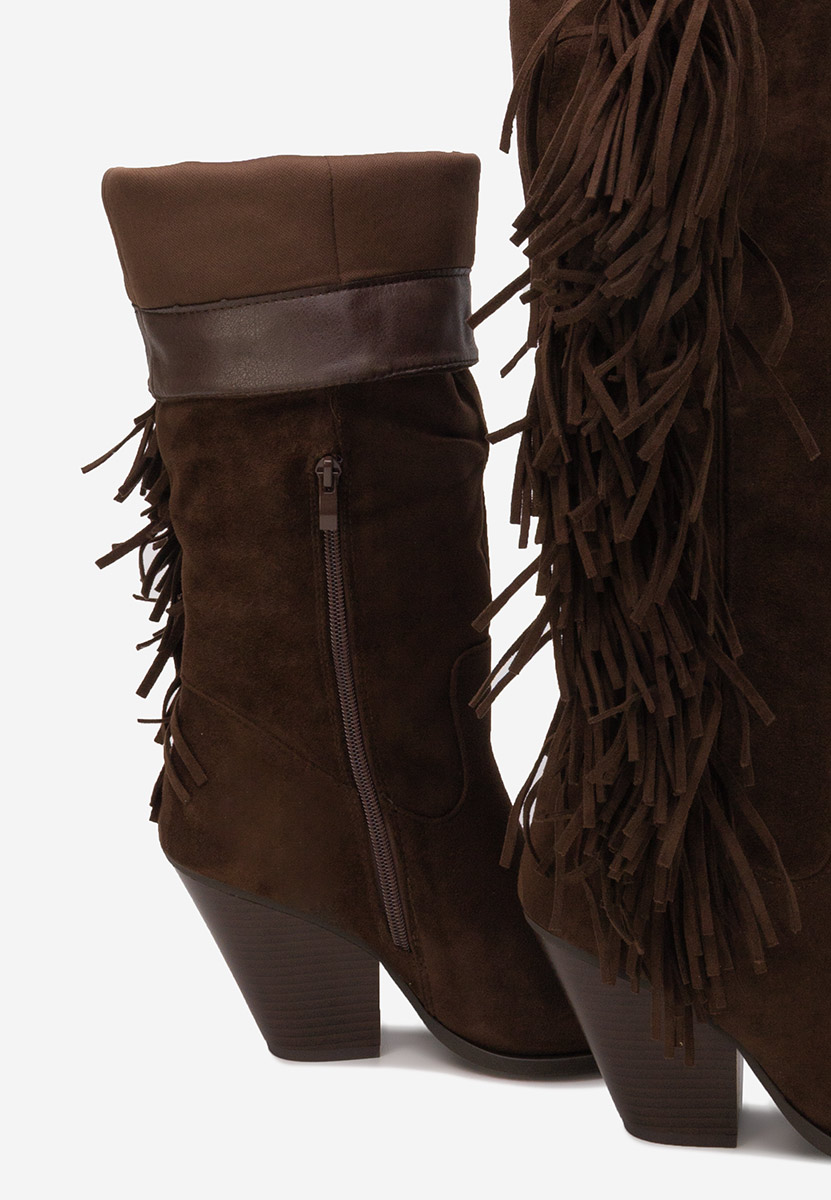 Brania barna magassarkú csizma