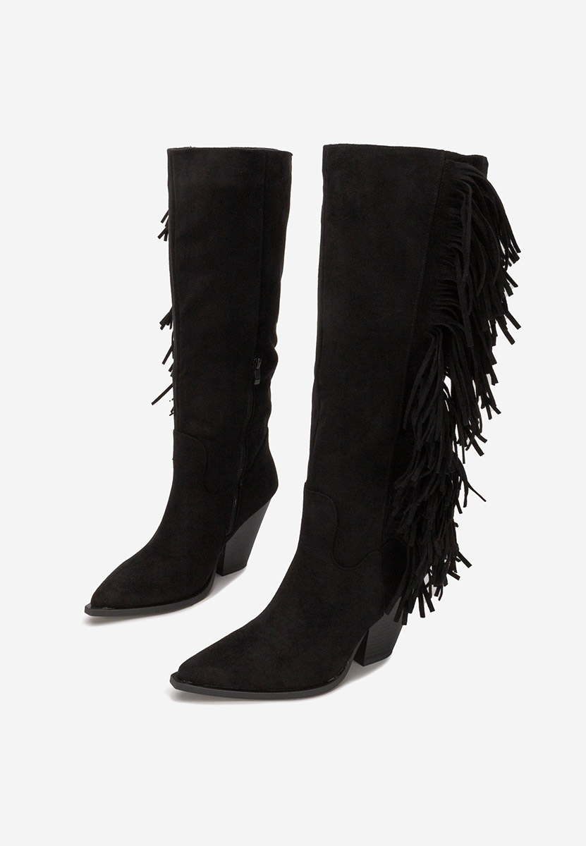 Brania fekete magassarkú csizma