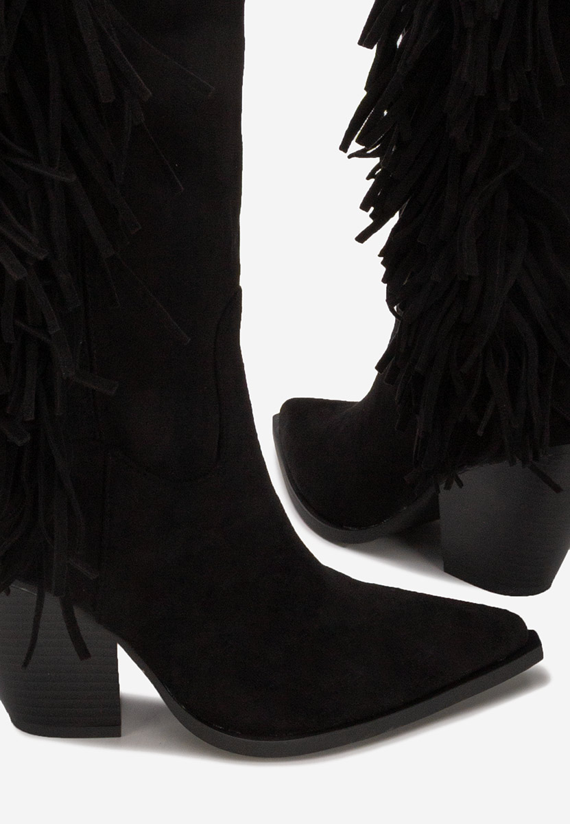 Brania fekete magassarkú csizma