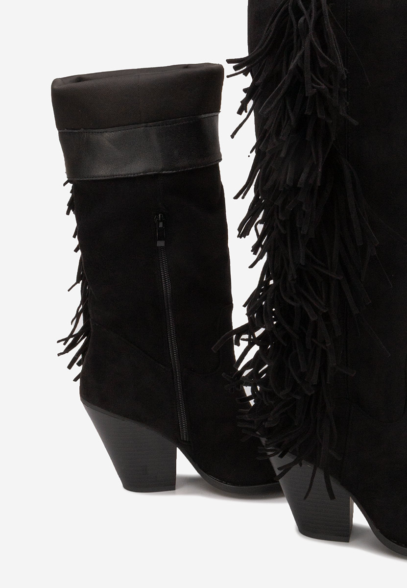 Brania fekete magassarkú csizma