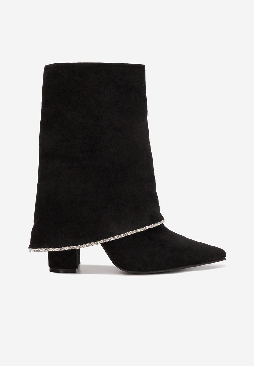 Nelora fekete magassarkú csizma