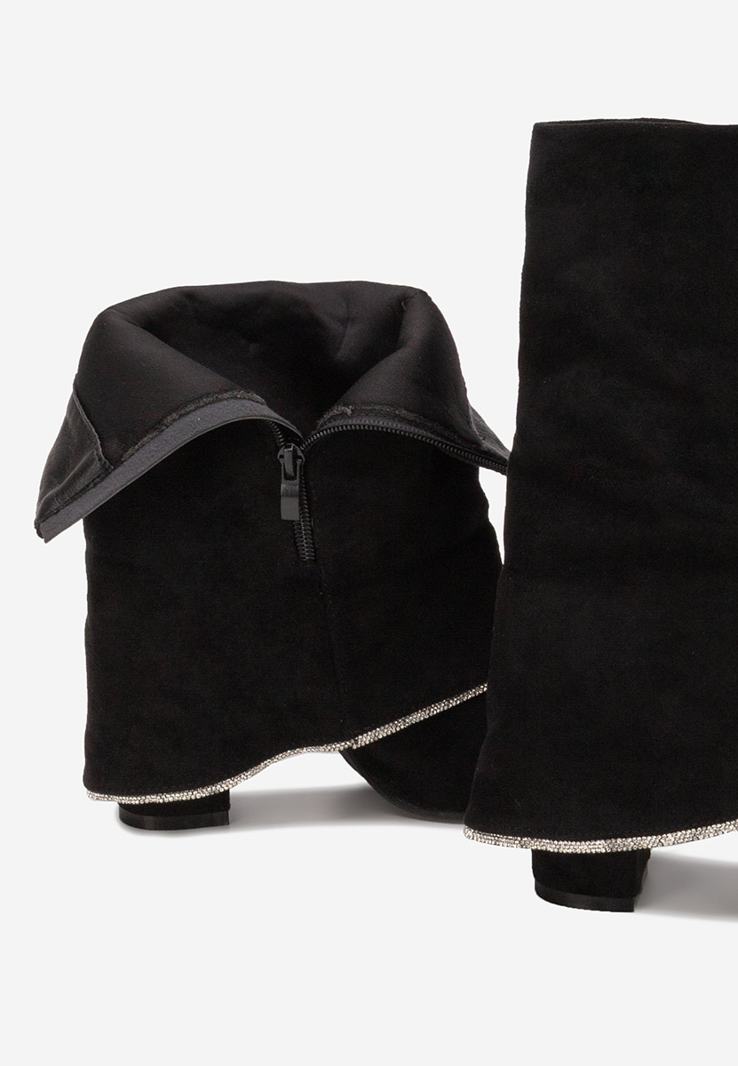 Nelora fekete magassarkú csizma