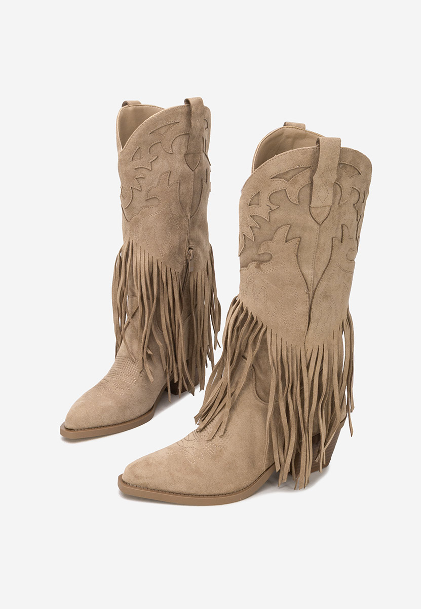 Jalira khaki cowboy csizma