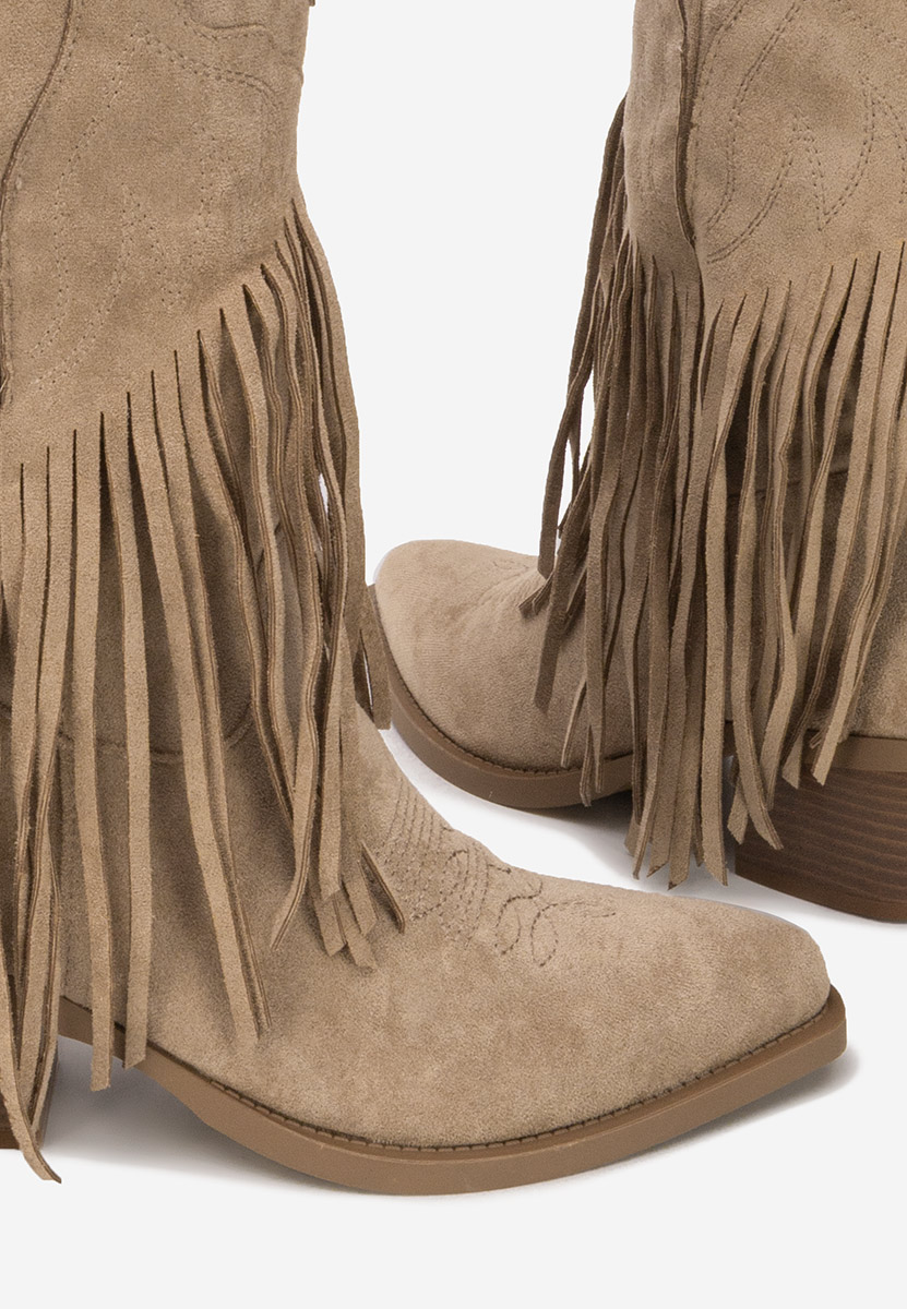 Jalira khaki cowboy csizma