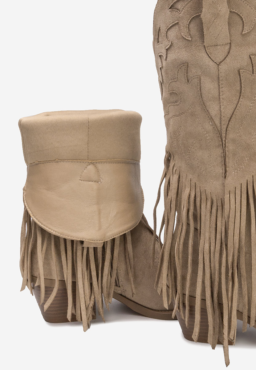 Jalira khaki cowboy csizma
