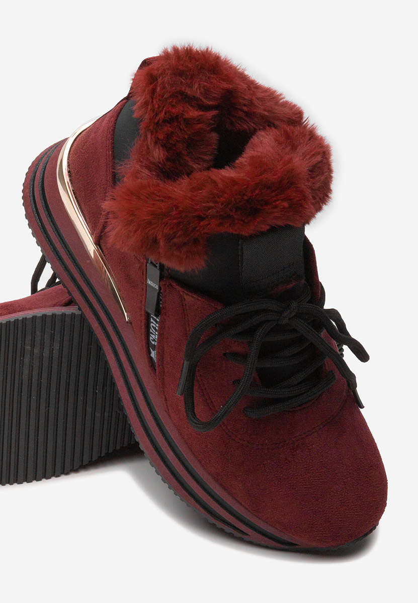 Axira borvörös női téli tornacipők