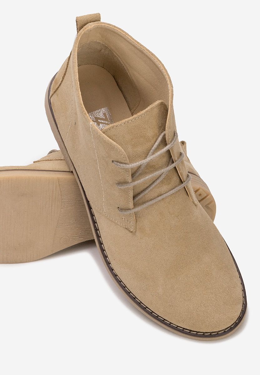 Kalisa v5 bézs női bőr bokacsizma