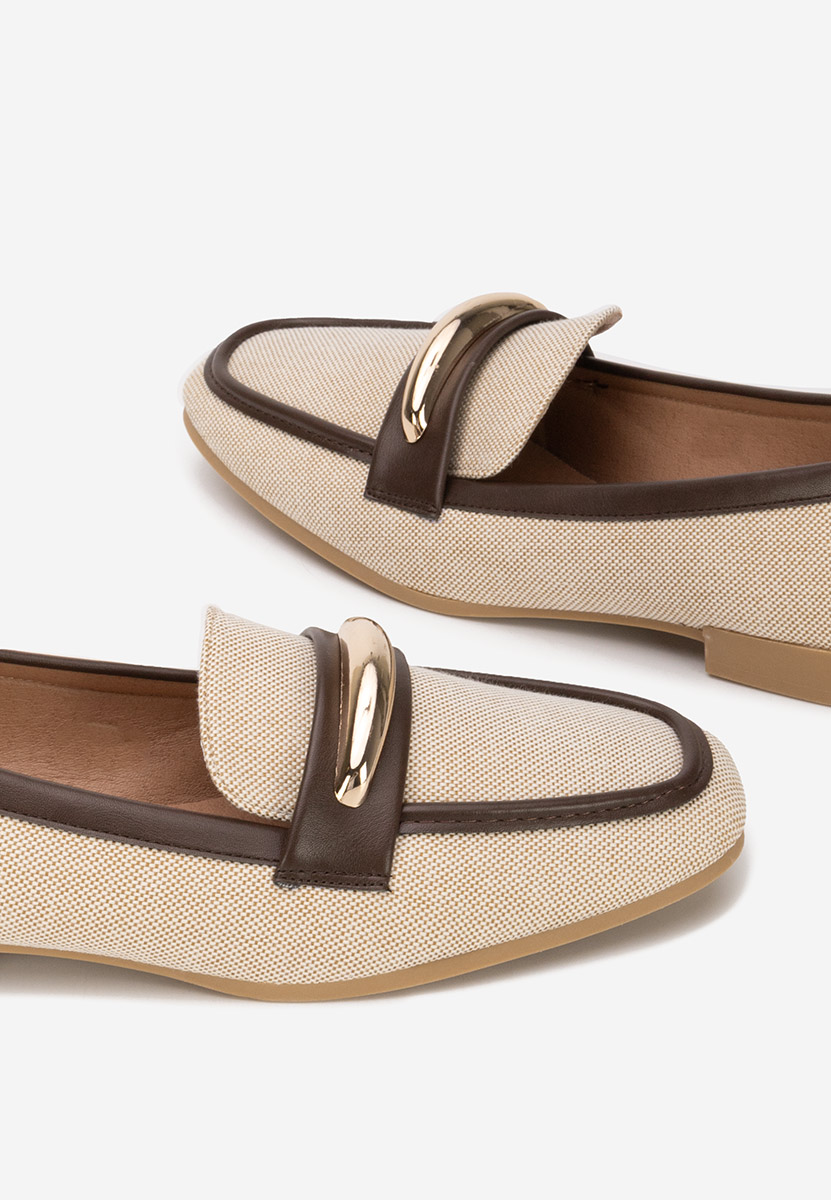 Meliania bézs női mokaszin