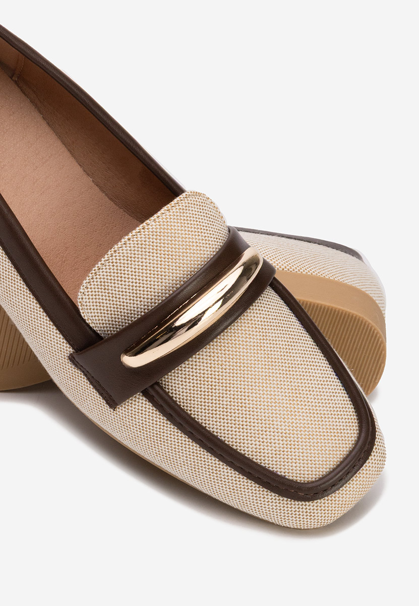 Meliania bézs női mokaszin