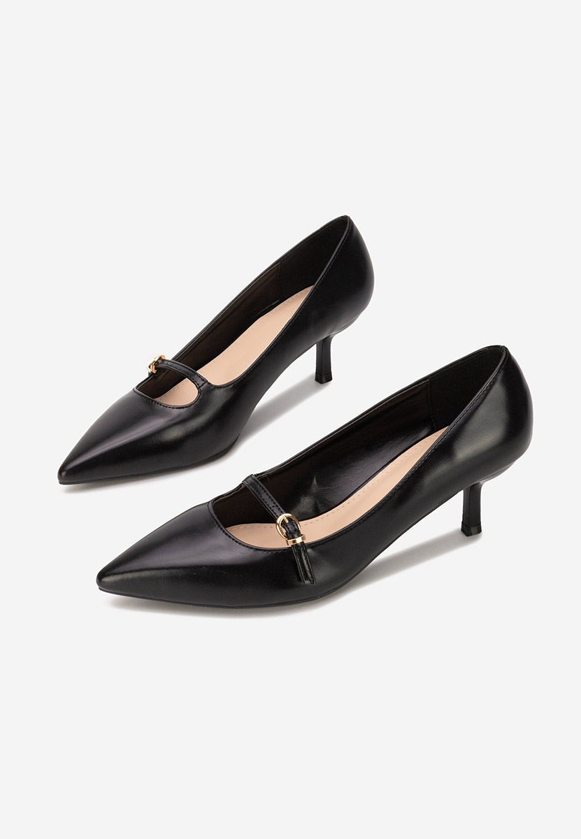 Rilora fekete tűsarkú cipő 