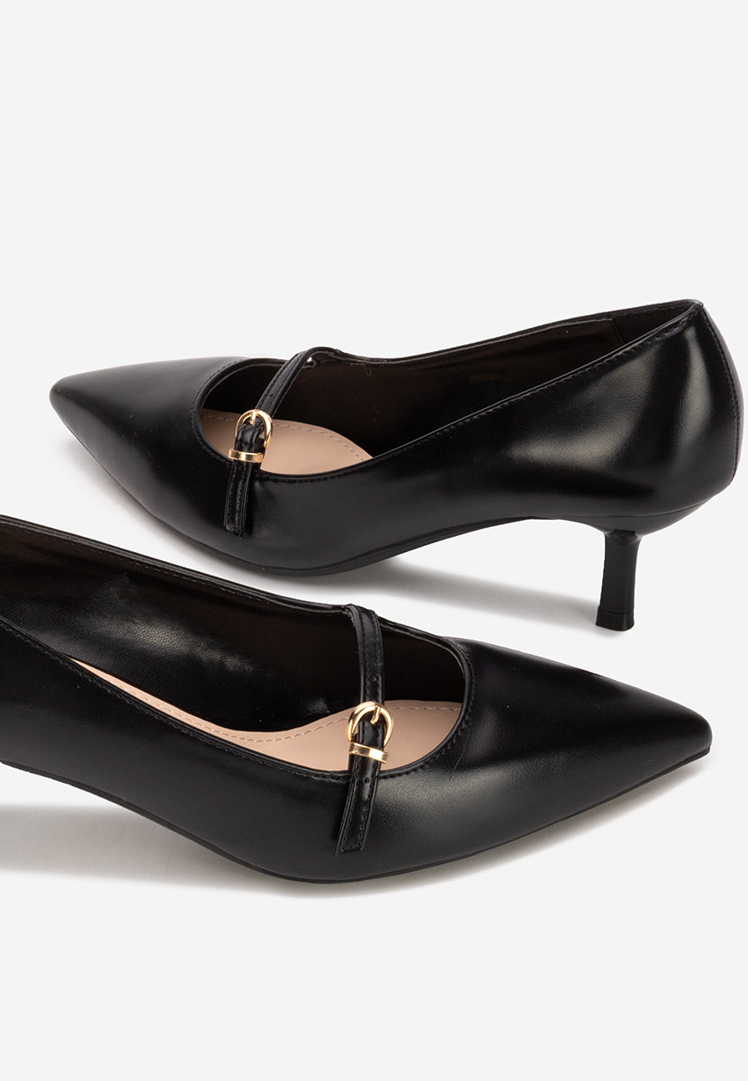 Rilora fekete tűsarkú cipő 