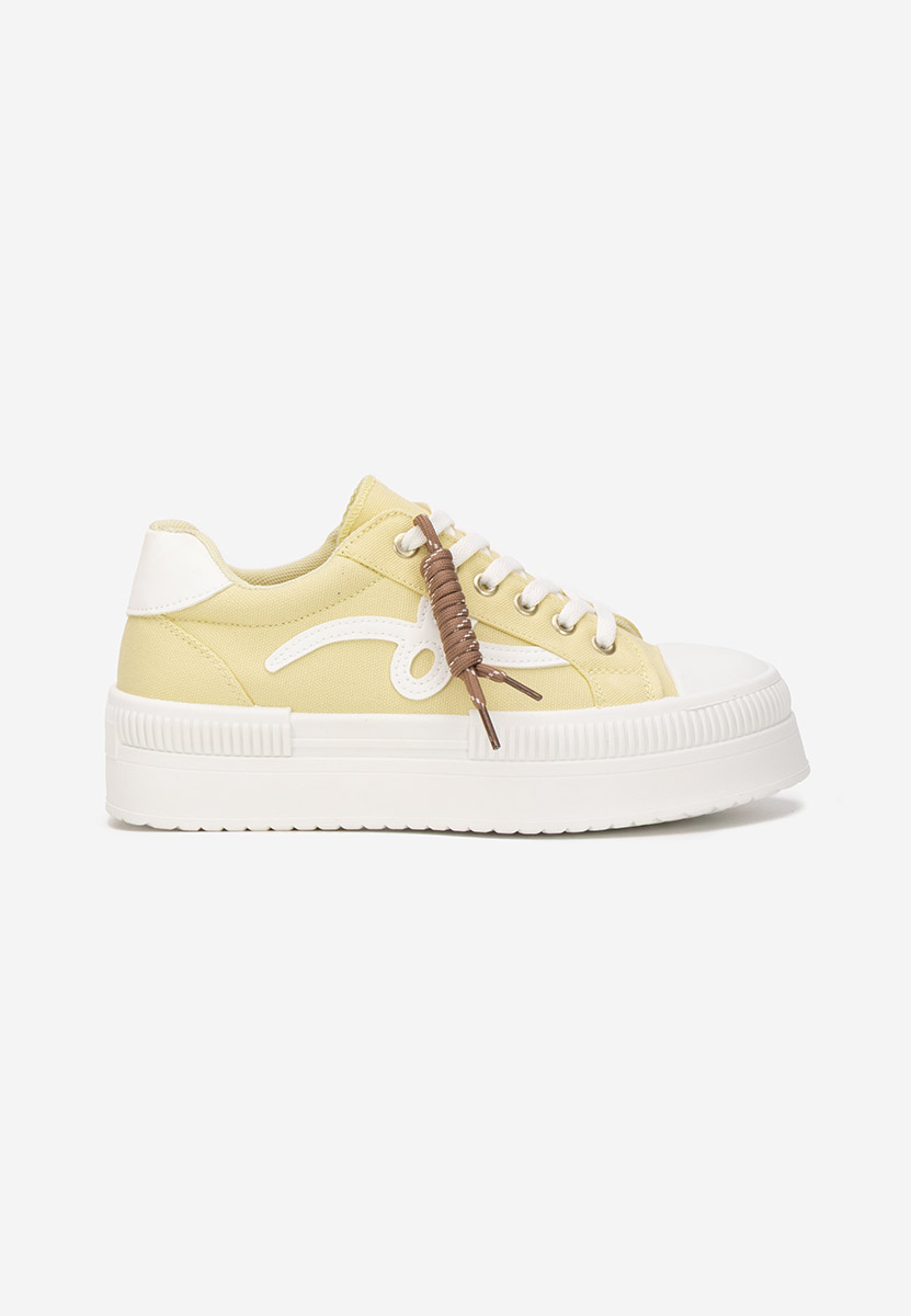 Altamira sárga telitalpú platform sneaker