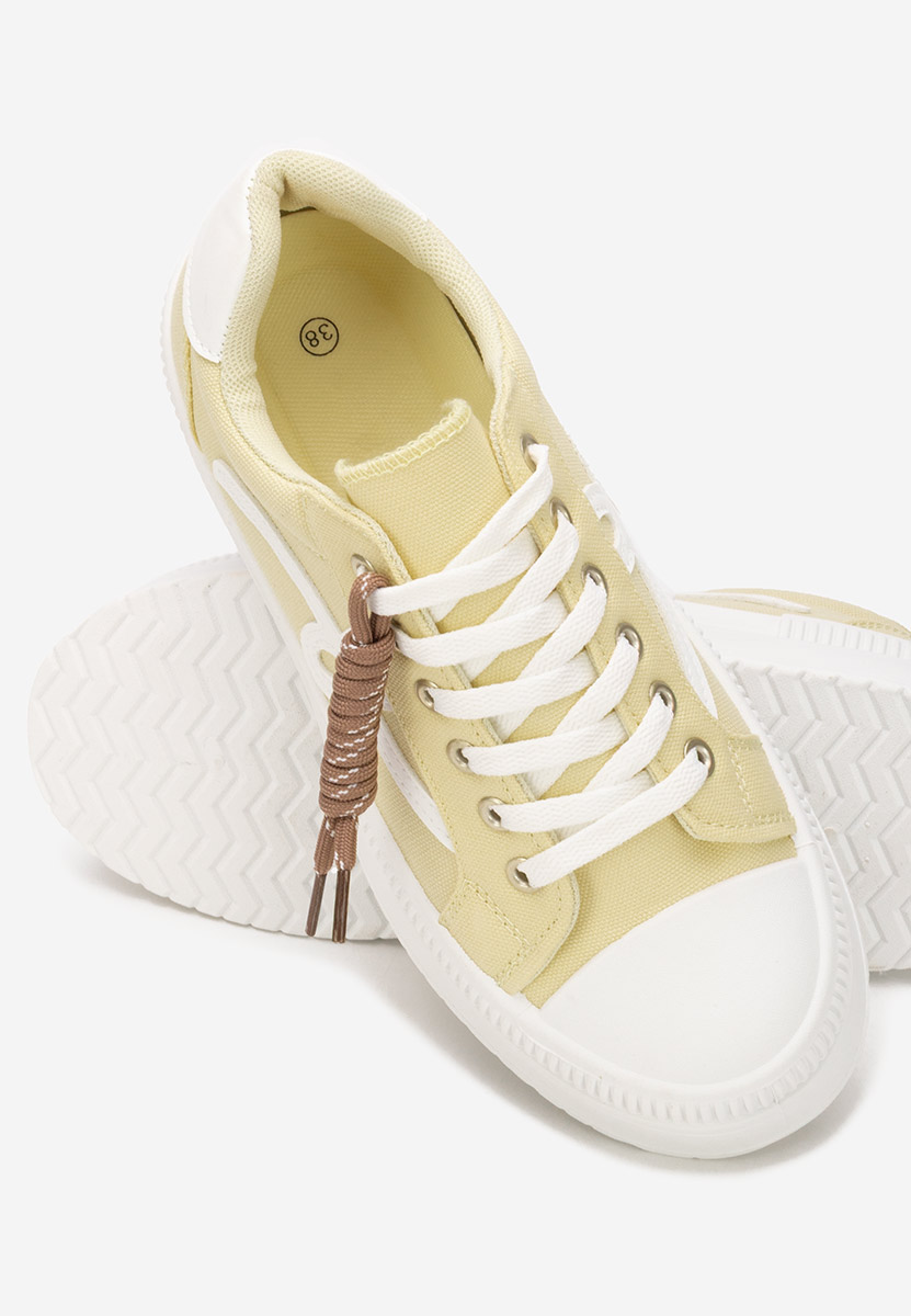 Altamira sárga telitalpú platform sneaker