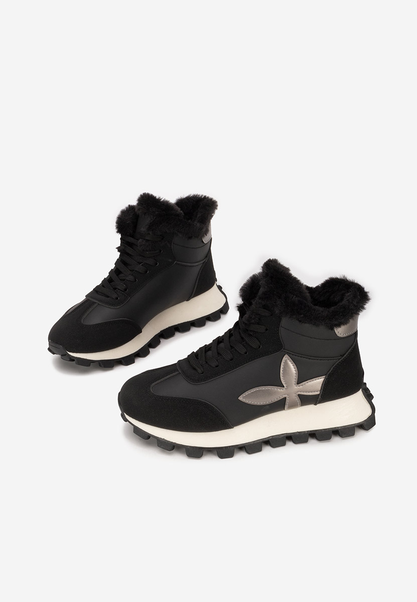 Ozia fekete női téli tornacipők