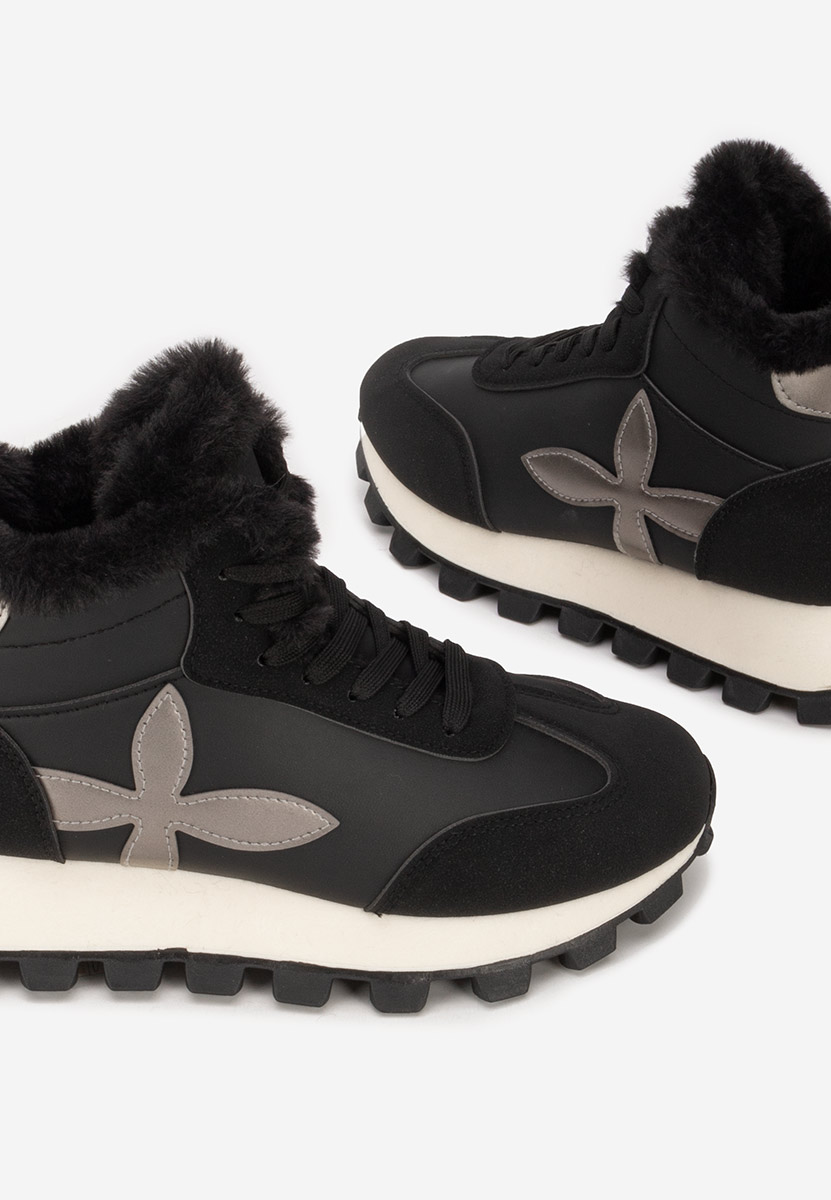 Ozia fekete női téli tornacipők