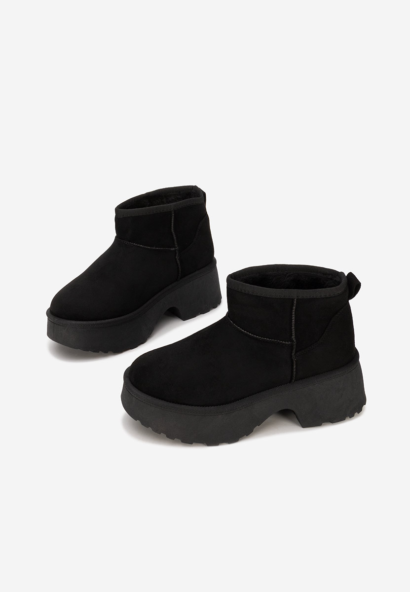 Tarnia fekete női téli bokacsizma