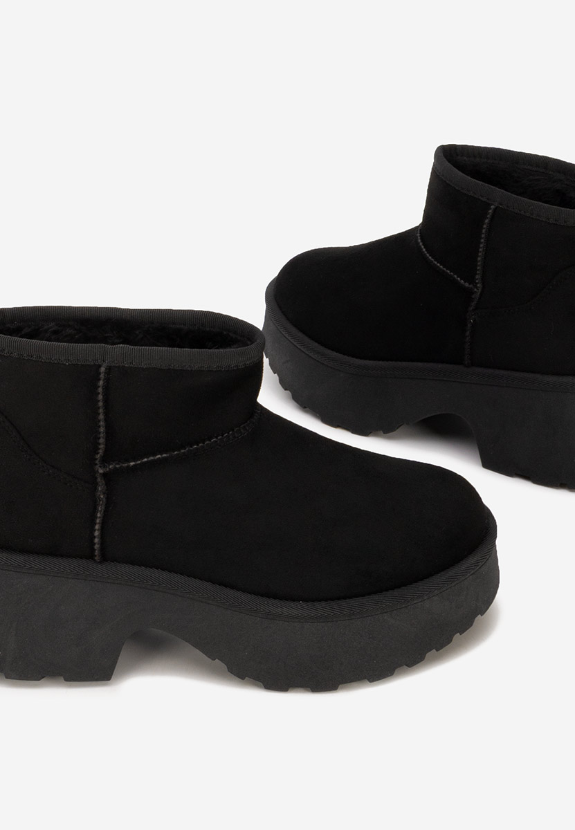 Tarnia fekete női téli bokacsizma