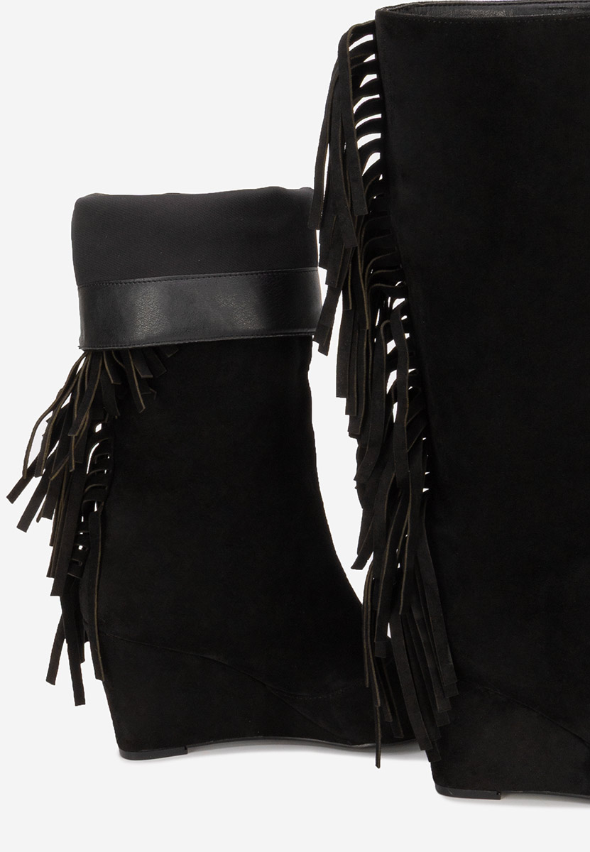 Milania fekete cowboy csizma