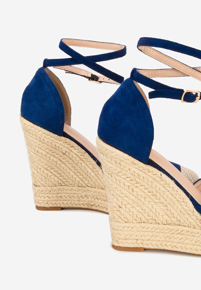 Saniza v3 kék platform szandál